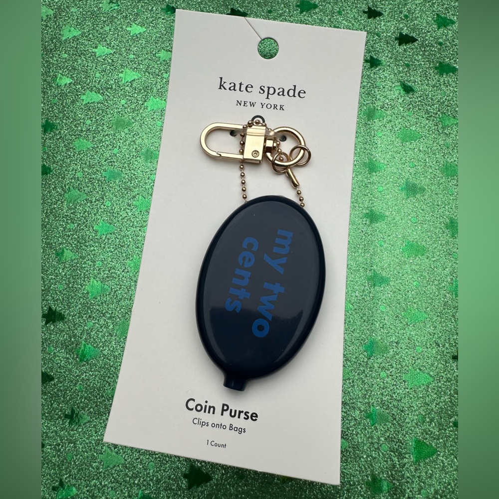 kate spade x Target MY TWO CENTS coin purse bag charm NWT
